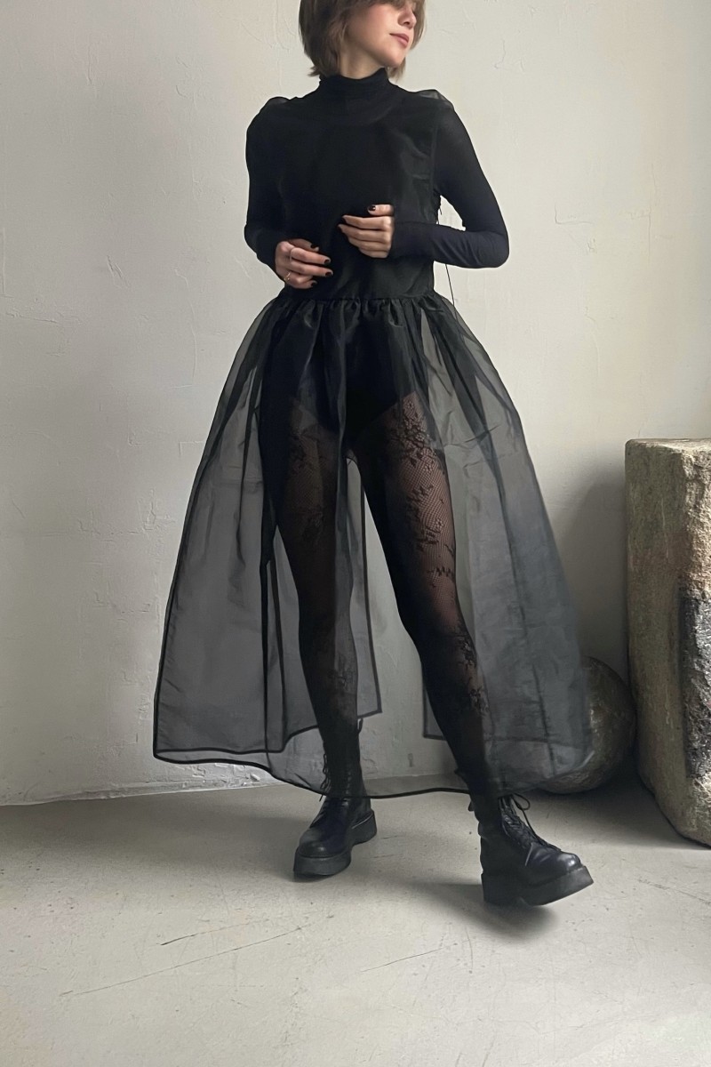 CECILIE BAHNSEN Camila Šaty Černá barva