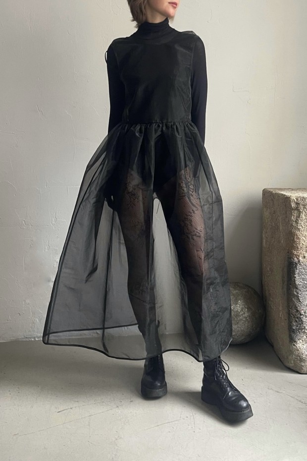 CECILIE BAHNSEN Camila Šaty Černá barva