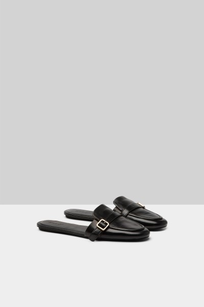 MARSELL black leather sandals