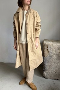 CASEY/CASEY cotton trenchcoat in beige color