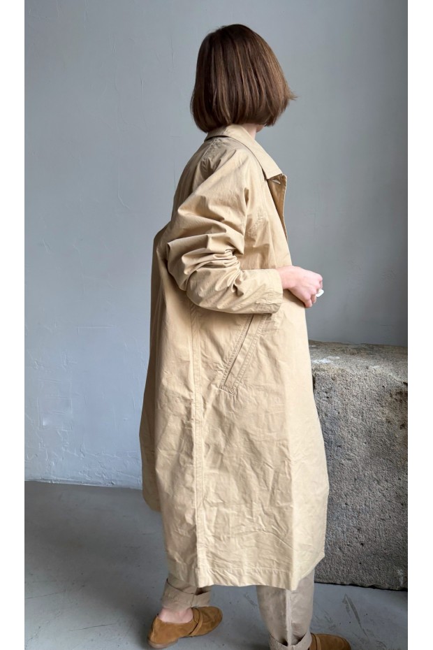 CASEY/CASEY cotton trenchcoat in beige color