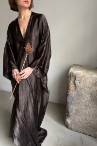 RICK OWENS Tommykite gown dress dark dust