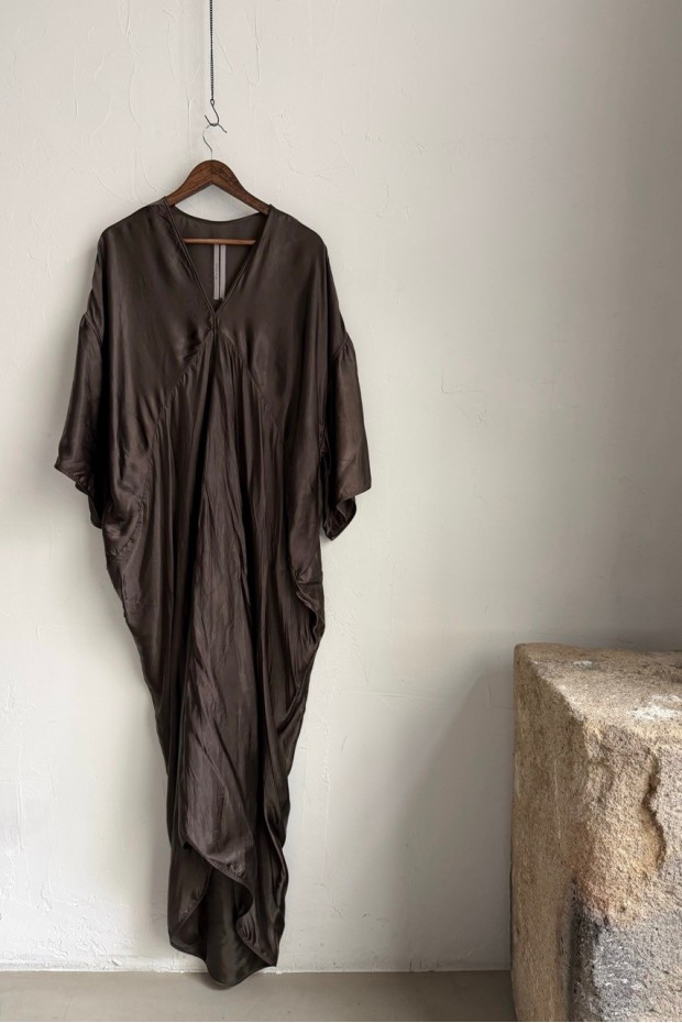 RICK OWENS Tommykite gown dress dark dust