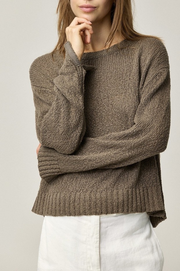 KRISTENSEN DU NORD knitted sweater in safari color