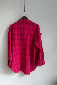 R13 Boyfriend shirt in pink