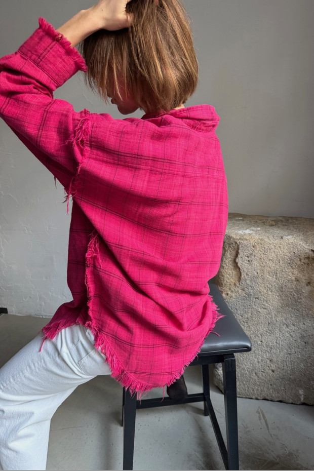 R13 Boyfriend shirt in pink