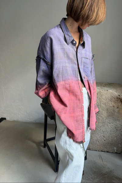 R13 Boyfriend shirt with bandana print