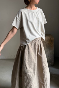 ALBUM DI FAMIGLIA Heavy cotton oversize short tee