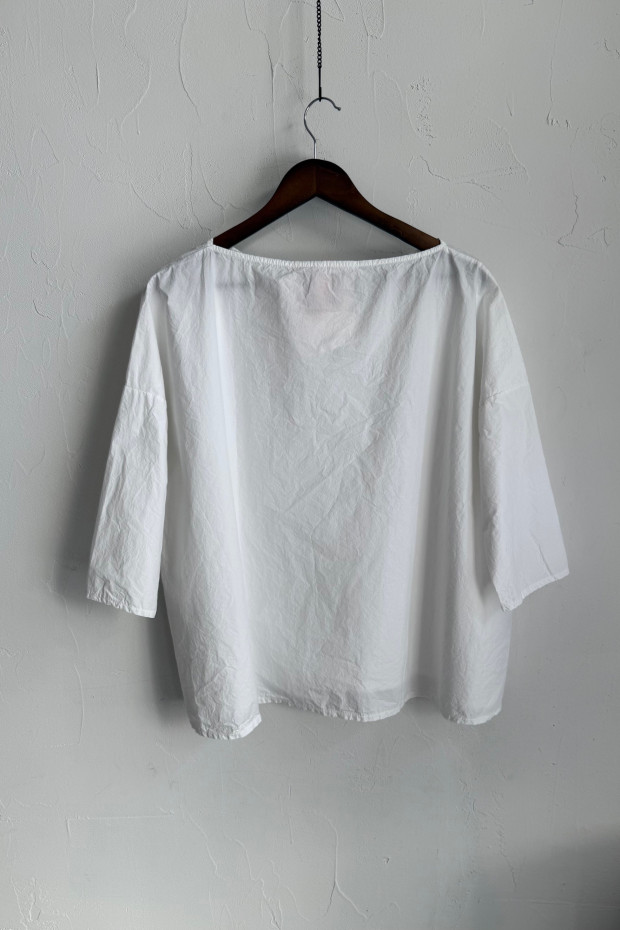 ALBUM DI FAMIGLIA White poplin top