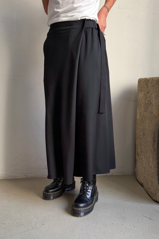 YOHJI YAMAMOTO culottes with suspenders