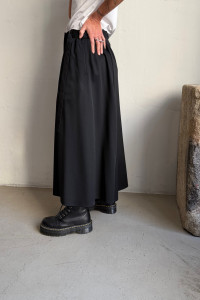 YOHJI YAMAMOTO culottes with suspenders