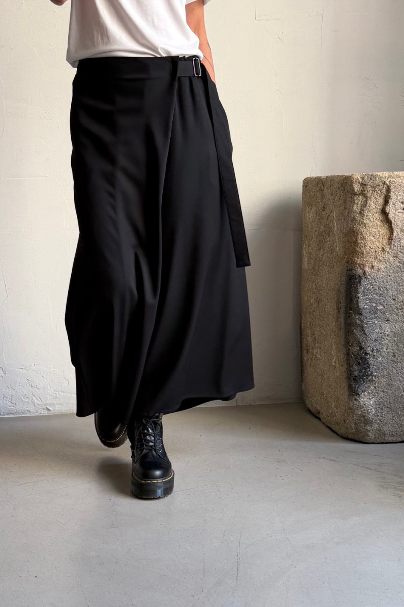 YOHJI YAMAMOTO culottes with suspenders