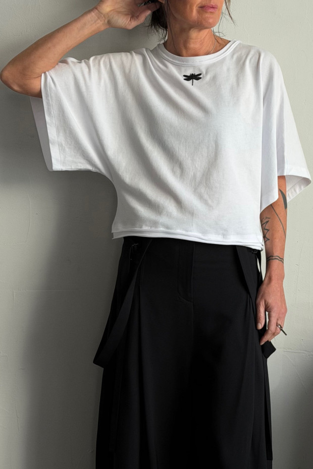 ISABEL BENENATO oversize SS tee with embroidery