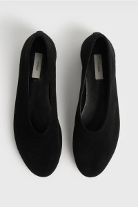 TOTEME Slip suede ballerinas cashew