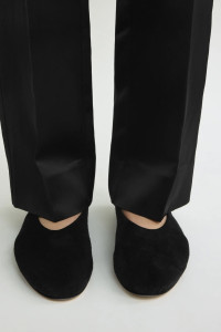 TOTEME Slip suede ballerinas cashew