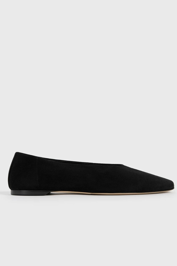 TOTEME Slip suede ballerinas cashew