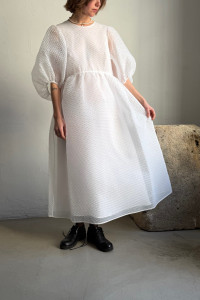 CECILIE BAHNSEN Darmen šaty v bílé barvě