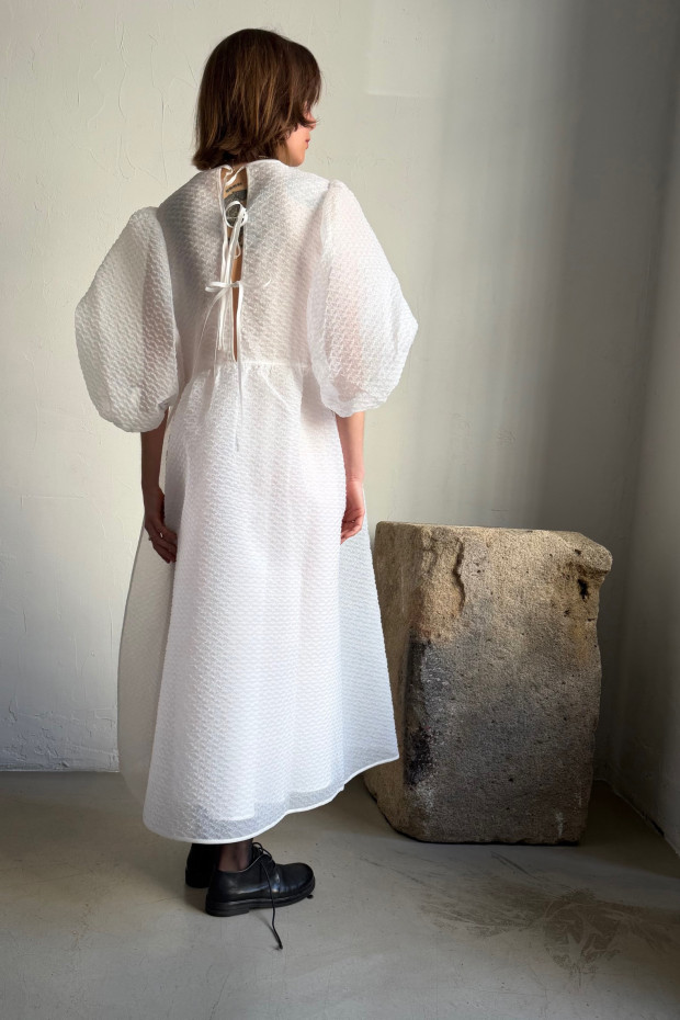 CECILIE BAHNSEN Darmen šaty v bílé barvě