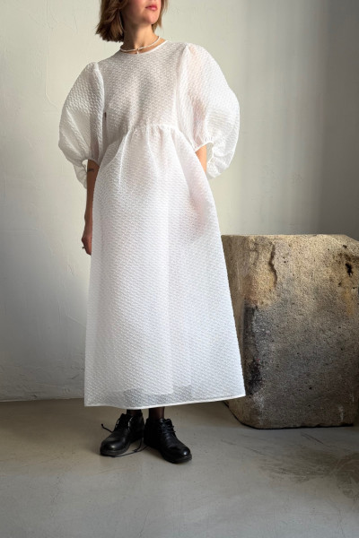 CECILIE BAHNSEN Darmen šaty v bílé barvě