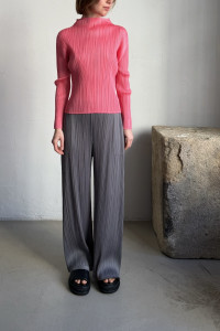 ISSEY MIYAKE PLEATS PLEASE růžový top