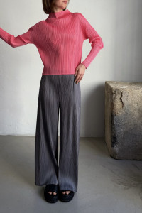 ISSEY MIYAKE PLEATS PLEASE růžový top