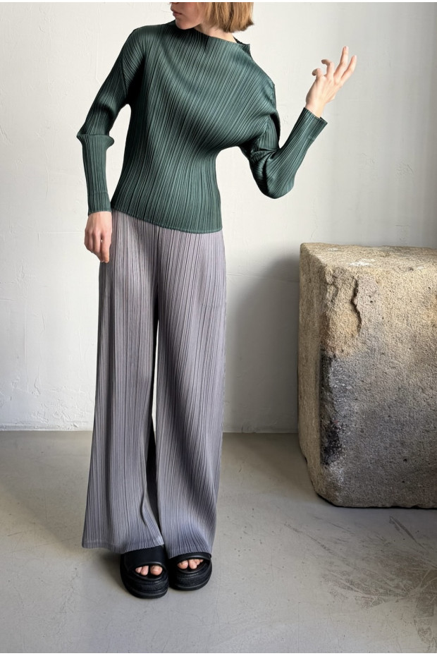 ISSEY MIYAKE PLEATS PLEASE LS top in pink