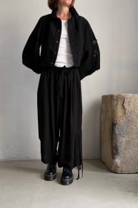 LIMI FEU black trousers with fringes