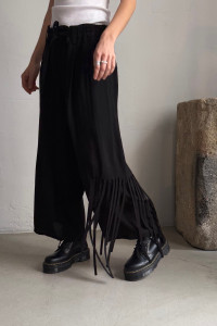 LIMI FEU black trousers with fringes