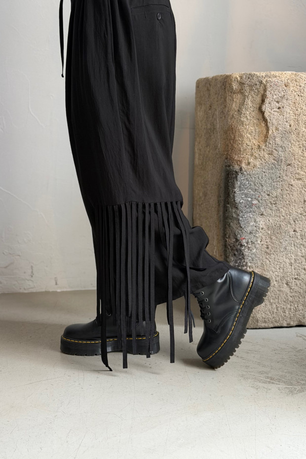 LIMI FEU black trousers with fringes