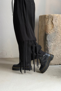 LIMI FEU black trousers with fringes