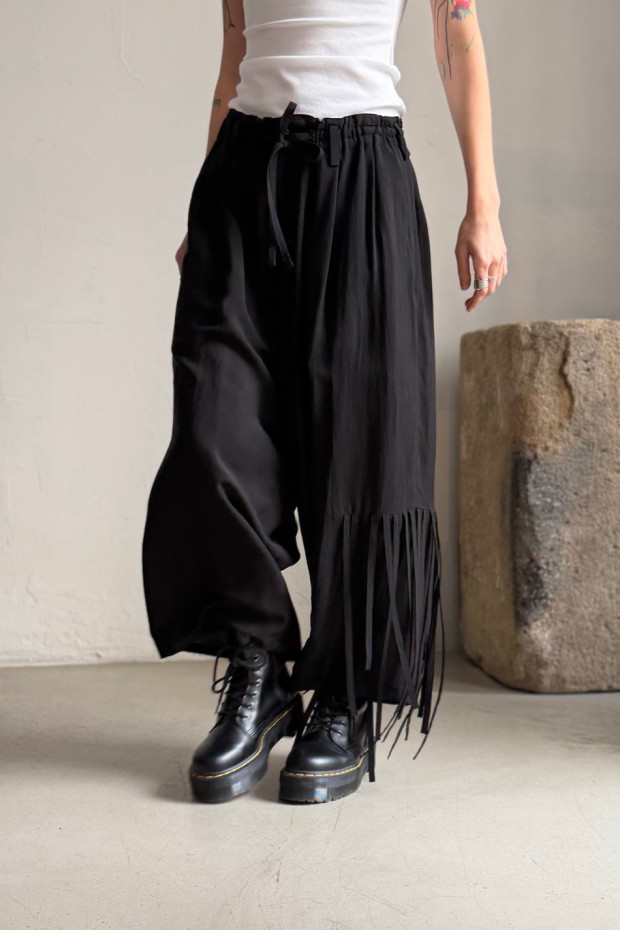 LIMI FEU black trousers with fringes