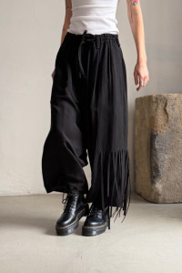 LIMI FEU black trousers with fringes