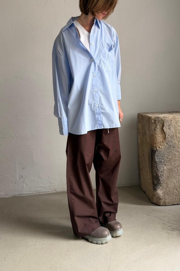 SOSUE modrá oversize košile