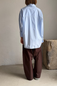 SOSUE modrá oversize košile