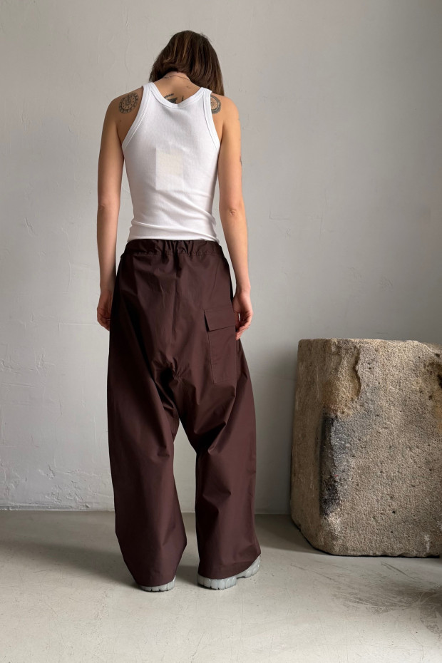 SOFIE D´HOORE Pack pants with low crotch in brown