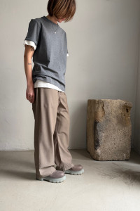 SOFIE D´HOORE dropped seat pants in virgin wool