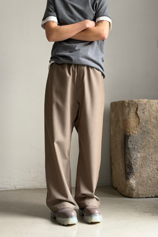 SOFIE D´HOORE dropped seat pants in virgin wool