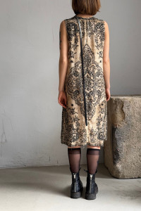 R13 tank dress with bandana print