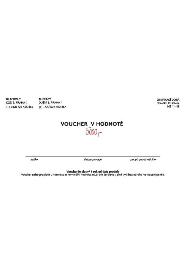 BLACKOUT. GIFT Voucher