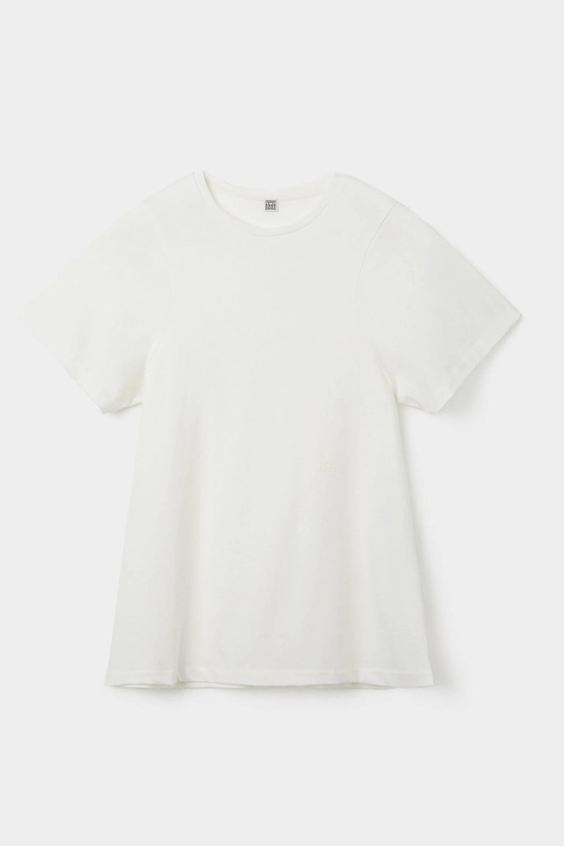 Toteme bavlněné tričko off-white