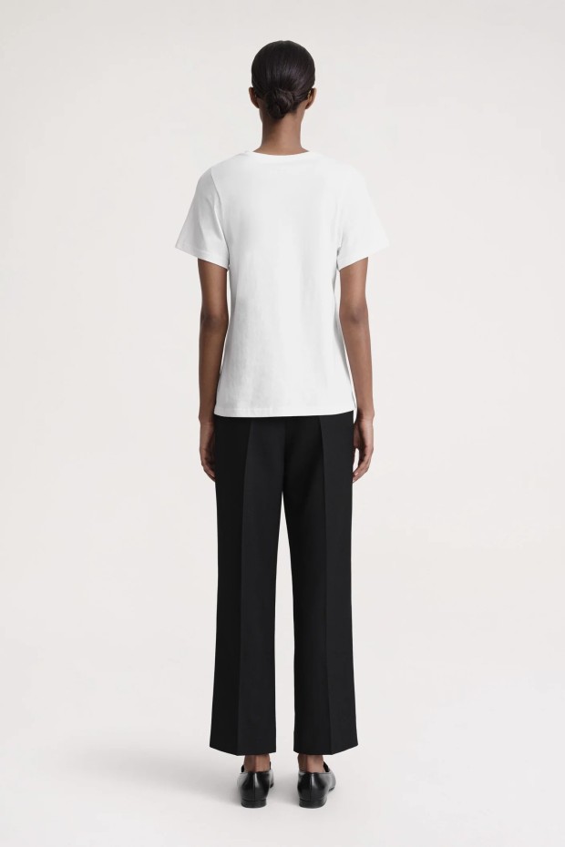 Toteme Curved seam t-shirt off-white