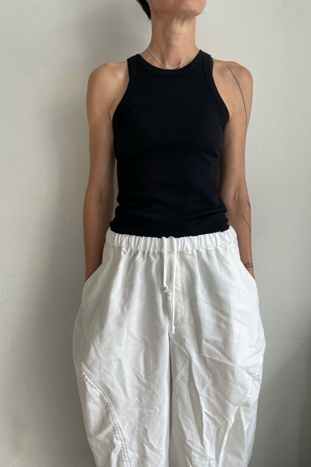 TOTÊME Organic Cotton Rib Tank Black